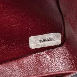 Pre Owned حقيبة شانيل كلاسيك قلاب مربعة ميني جلد مبطنة أسود