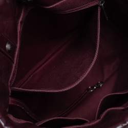 Pre Owned حقيبة يد توتس شانيل ألتيميت ستيتش جلد عنابي مبطن