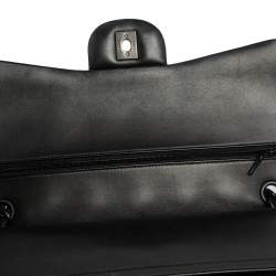 مملوكة مسبقًا Chanel Black Quilted Lambskin Leather Jumbo Classic Double Flap Bag