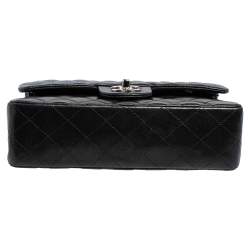 مملوكة مسبقًا Chanel Black Quilted Lambskin Leather Small Classic Double Flap Bag
