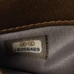 Pre Owned Chanel Bronze Caviar Leather CC Bifold Long Wallet