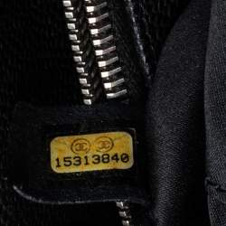 مملوكة مسبقًا حقيبة يد توتس شانيل غراند تشوبينغ جلد كافيار مبطن أسود