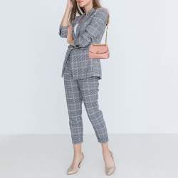 Pre Owned Chanel Pink Quilted Lambskin Leather Curved Flap Bag