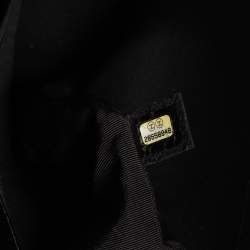 Pre Owned Chanel Black Quilted Caviar Leather Medium Boy Flap Bag