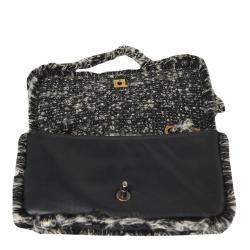 Pre Owned Chanel Black Lambskin Leather Flap Bag