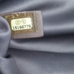 Pre Owned حقيبة يد توتس شانيل تريبتيك جلد مبطن أسود