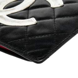 مملوكة مسبقًا Chanel Black Quilted Leather Cambon Ligne Yen Long Wallet