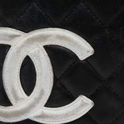 مملوكة مسبقًا Chanel Black Quilted Leather Cambon Ligne Yen Long Wallet