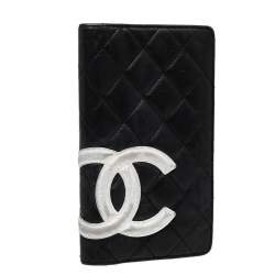مملوكة مسبقًا Chanel Black Quilted Leather Cambon Ligne Yen Long Wallet