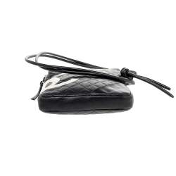 Chanel Black Quilted Leather Ligne Cambon Messenger Bag