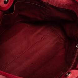 Pre Owned Chanel Red Canvas Medium Deauville Tote