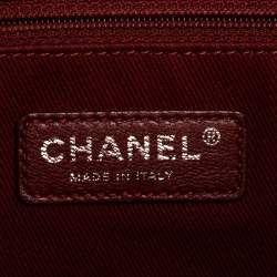 Pre Owned Chanel Red Canvas Medium Deauville Tote