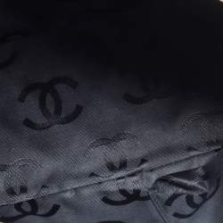 Pre Owned Chanel Beige/Black Quilted Leather Cambon Ligne Bowler Bag