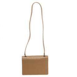 Pre Owned Chanel Sand Beige Quilted Caviar Leather Vintage Flap Shoulder Bag