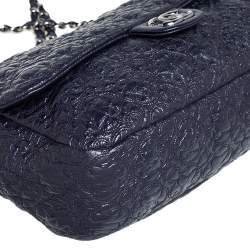 مملوكة مسبقًا حقيبة شانيل جلد لامع نقشة دلاية  د الحظ+