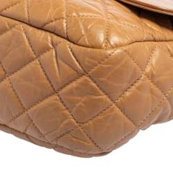 مملوكة مسبقًا Chanel Beige Quilted Leather And Leather Jumbo Easy Flap Bag