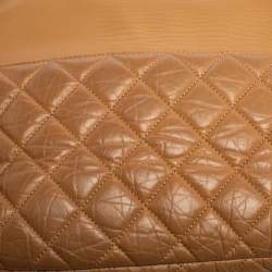 مملوكة مسبقًا Chanel Beige Quilted Leather And Leather Jumbo Easy Flap Bag