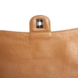 مملوكة مسبقًا Chanel Beige Quilted Leather And Leather Jumbo Easy Flap Bag