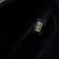 Pre Owned Chanel Black Quilted Caviar Leather Jumbo Classic Single Flap Bag