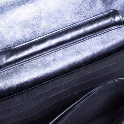 مملوكة مسبقًا محفظة بسلسلة شانيل ريإيشو 2.55 جلد مبطن أزرق ميتالك