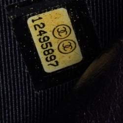 مملوكة مسبقًا محفظة بسلسلة شانيل ريإيشو 2.55 جلد مبطن أزرق ميتالك