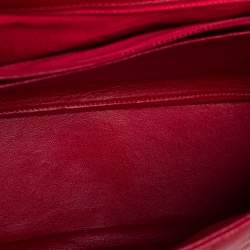 Pre Owned حقيبة شانيل جامبو كلاسيك جلد كافيار  مبطن بيج بقلاب مزدوج 