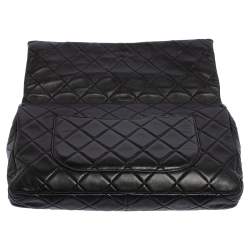 Pre Owned Chanel Black Quilted Leather Reissue Double Sided Flap Clutch