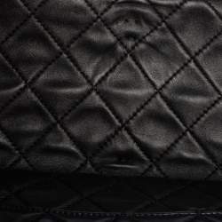 Pre Owned Chanel Black Quilted Leather Reissue Double Sided Flap Clutch