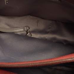 مملوكة مسبقًا Chanel Dark Red Quilted Caviar Leather Grand Shopping Tote