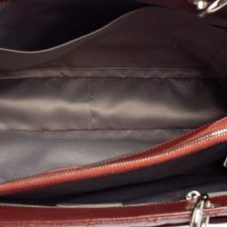 مملوكة مسبقًا Chanel Dark Red Quilted Caviar Leather Grand Shopping Tote