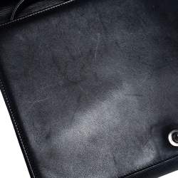 Pre Owned Chanel Black Quilted Leather Large Boy Flap Bag