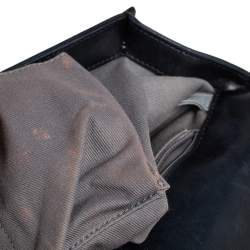 Pre Owned Chanel Black Quilted Leather Large Boy Flap Bag