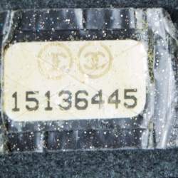 Pre Owned حقيبة يد توتس شانيل شوبينغ جلد كافيار مبطن أسود كبيرة