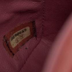 مملوكة مسبقًا Chanel Brown Chocolate Bar Quilted Patent Leather East West Flap Bag