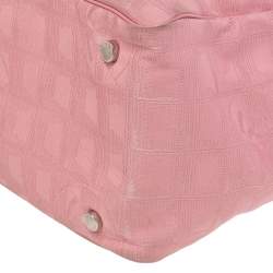 Pre Owned حقيبة يد شانيل ترافل ليغن كانفاس وردي