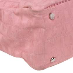 Pre Owned حقيبة يد شانيل ترافل ليغن كانفاس وردي