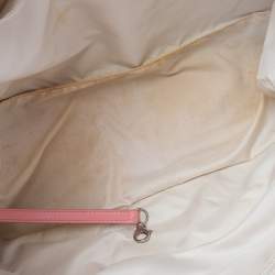 Pre Owned حقيبة يد شانيل ترافل ليغن كانفاس وردي