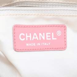 Pre Owned حقيبة يد شانيل ترافل ليغن كانفاس وردي