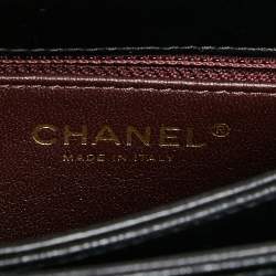 Pre Owned Chanel Black Quilted Leather Small Trendy CC Flap Top Handle Bag