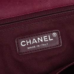 Pre Owned Chanel Dark Red Quilted Leather Istanbul Flap Bag