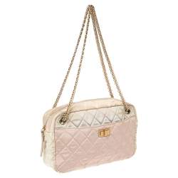 Pre Owned Chanel Multicolor Quilted Canvas Reissue 2.55 Camera Bag