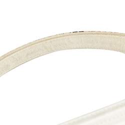 Pre Owned Chanel White/Brown Python and Leather Medium Boy Flap Bag