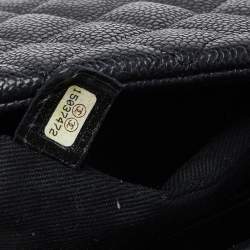 Pre Owned حقيبة بولر شانيل جست مادموزيل جلد كافيار مبطن أسود متوسطة