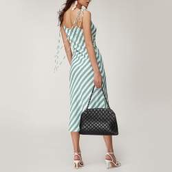 Pre Owned حقيبة بولر شانيل جست مادموزيل جلد كافيار مبطن أسود متوسطة