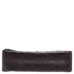 مملوكة مسبقًا Chanel Metallic Grey Quilted Leather Maxi Classic Single Flap Bag