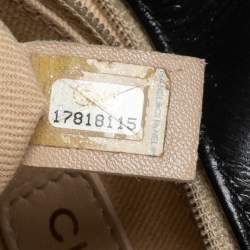 Pre Owned Chanel Black Quilted Crinkled Leather Large Boy Bag