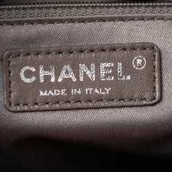 Chanel Burnt Orange Caviar Leather Vertical Grand Shopper Toe