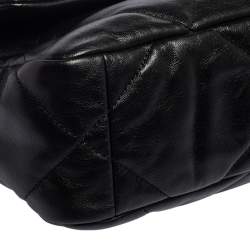 Pre Owned Chanel Black Quilted Leather Small 19 Flap Bag