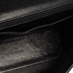 Pre Owned Chanel Black Quilted Caviar Leather Jumbo Vintage Kelly Bag