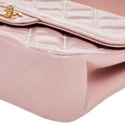 Chanel Pink Wild Stitch Leather Flap Top Handle Bag